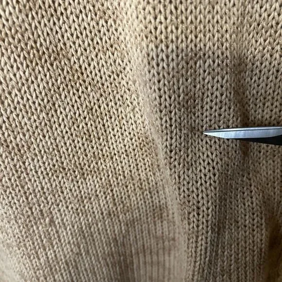 Aerie Sweater size Medium Brown Pullover Cropped Soft Cozy casual FLAW - Picture 9 of 11